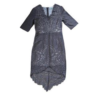 Soieblu Lace Eyelet High Low Dress Size Medium
